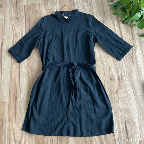 knee length dresses for ladies Romantic Linen Dress 'Mara' Maxi Length